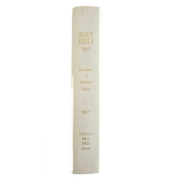 White Holy Bible New Baptism, 1st communion, conformation gift - Picture 5 of 5